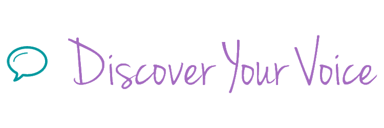 Discover Your Voice logo – speech and language therapy for children.